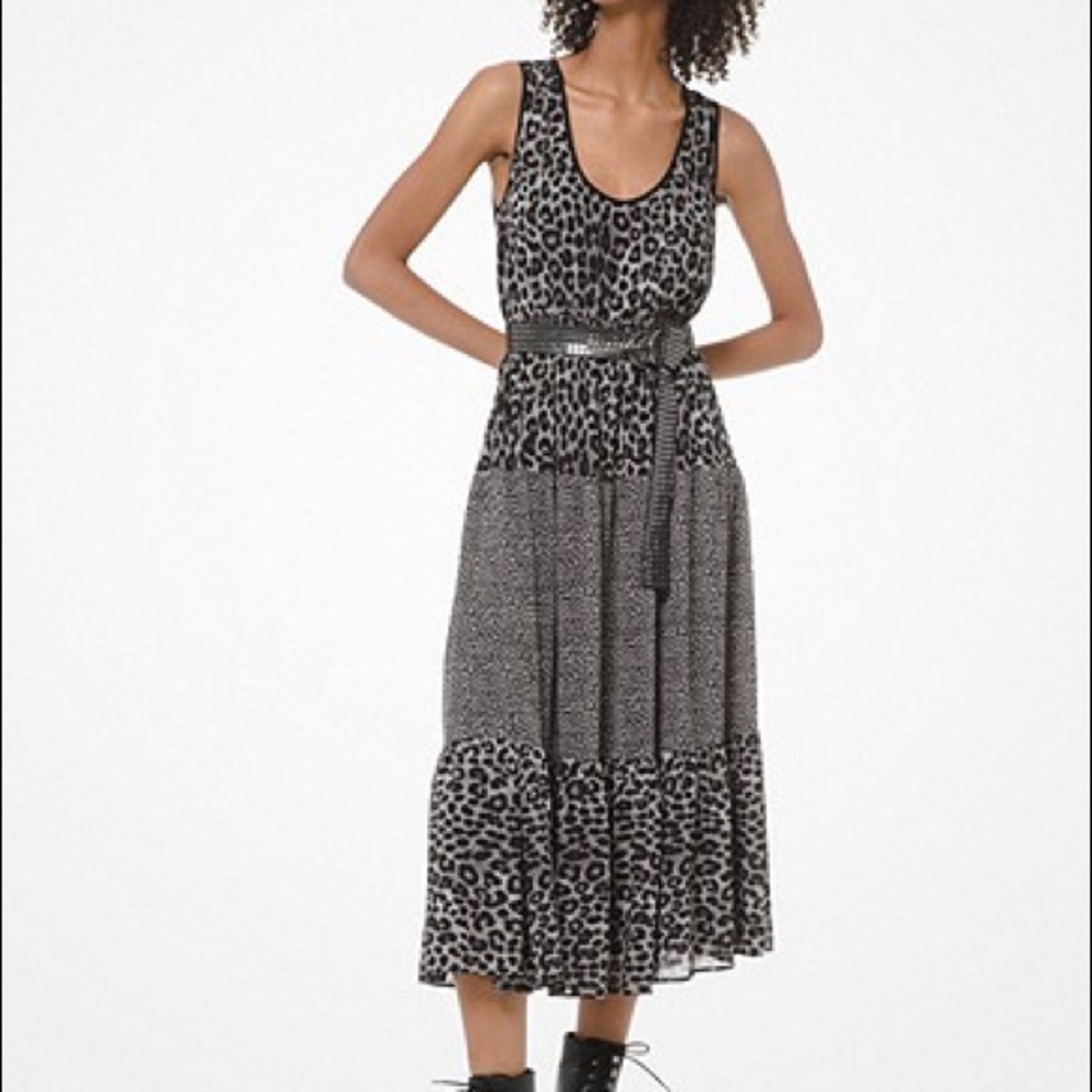 Michael kors Leopard print Midi dress